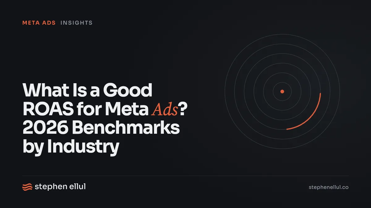 What Is a Good ROAS for Meta Ads? 2026 Benchmarks by Industry cover